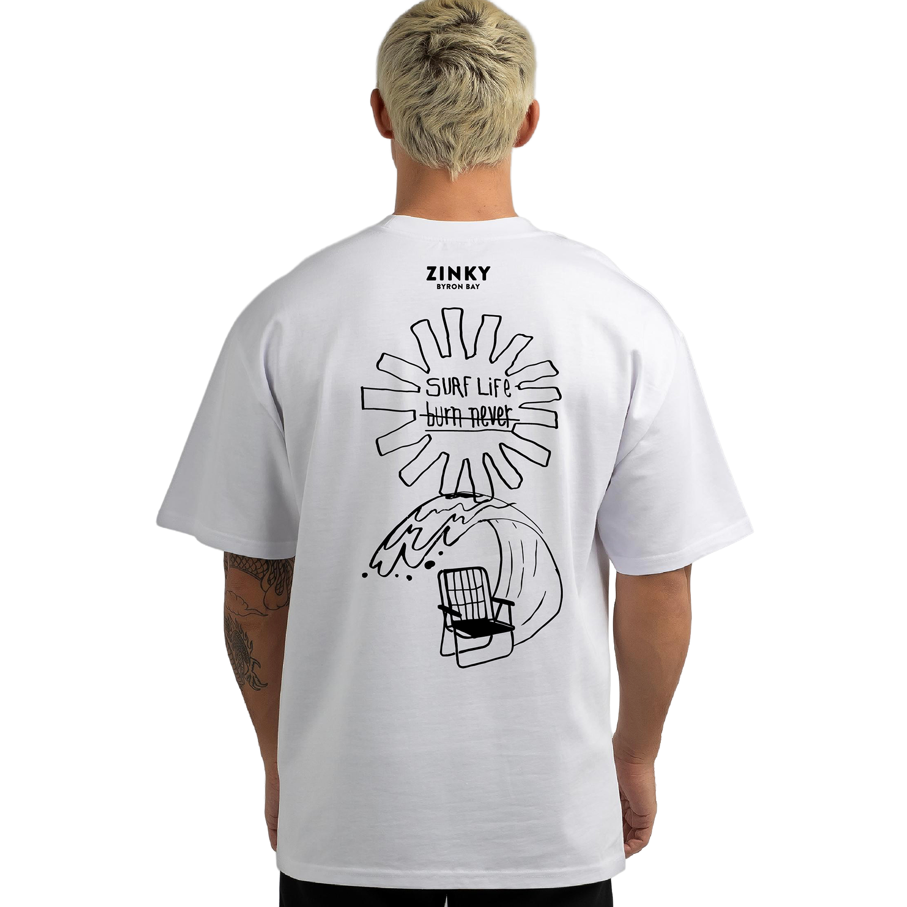 ZINKY - Surf hard / Burn never - Tee
