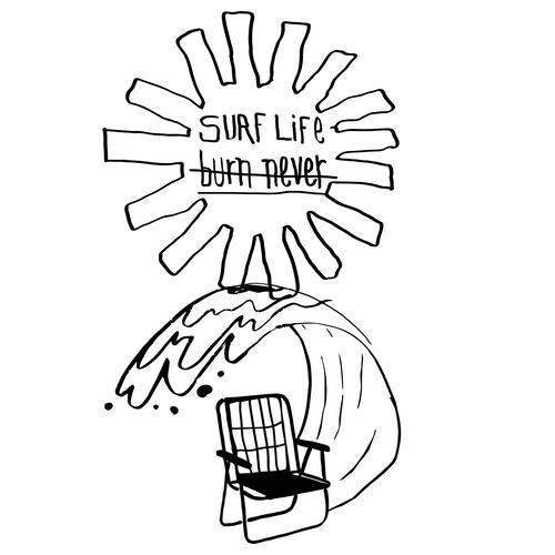 ZINKY - Surf hard / Burn never - Tee
